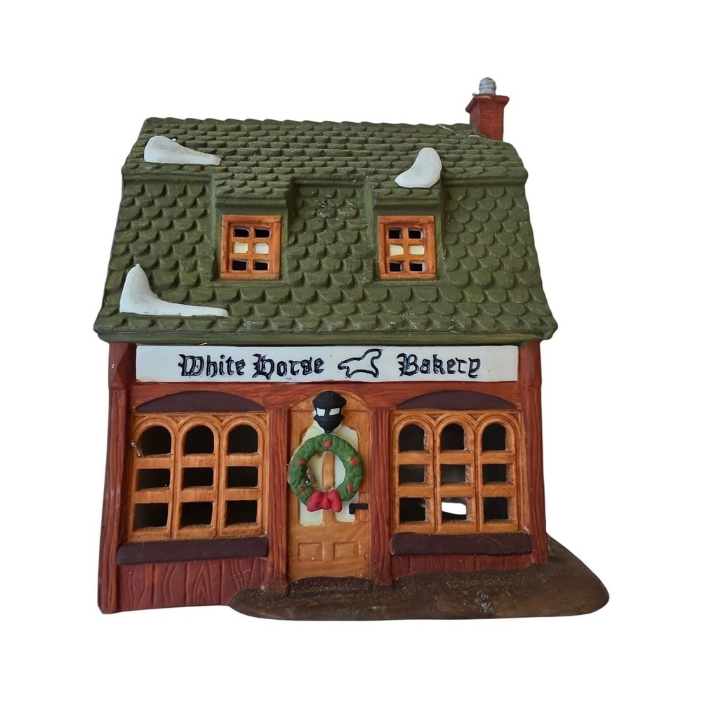Department 56 Dickens Village‎ White Horse Bakery 1988 Christmas Building 5583-2